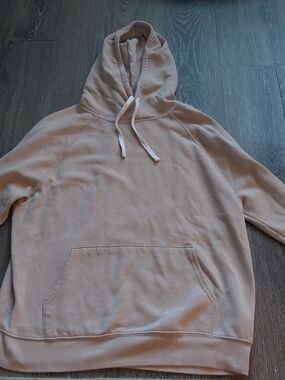 Wimen's Hooded Pullover Sweater in Light Beige - Classic Casual